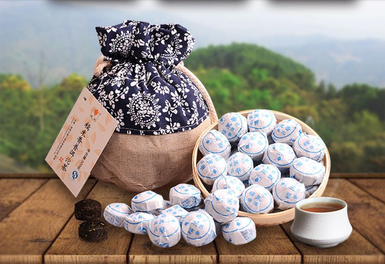 500g Fragrant Cooked Puer Ripe Mini Shu Puerhtea Glutinous Rice Tuocha Pu-erhTea