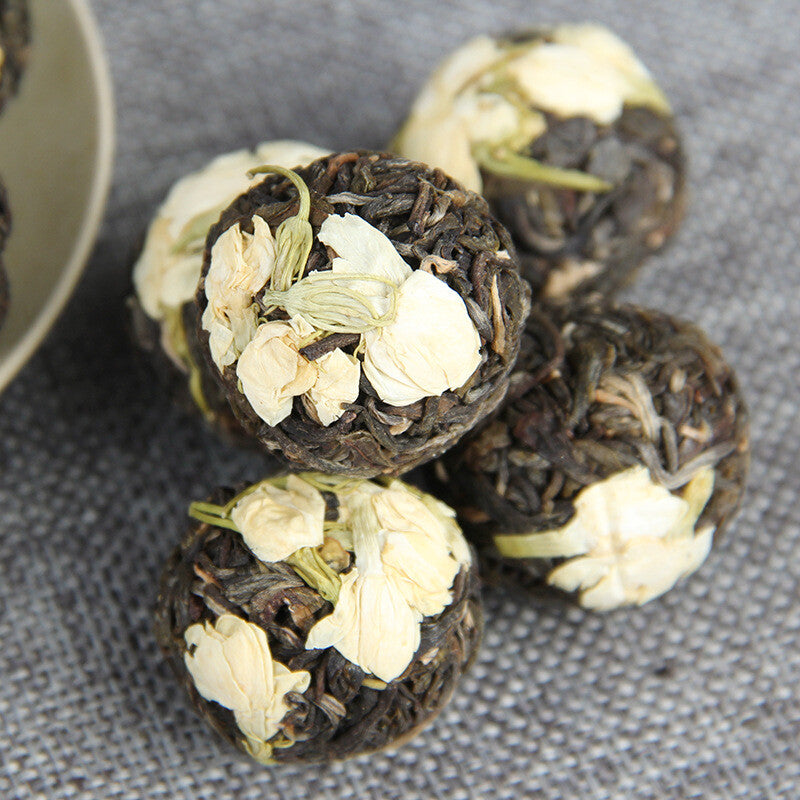 500g Yunnan Jasmine Pu'er Dragon Ball Cha Tea Ancient Tree Flower Pu-erh Tuocha