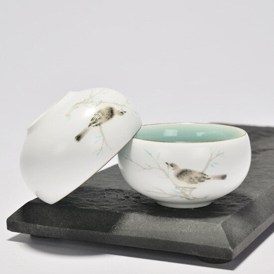 1pc handpainted tea cup LuoHan cup of tea 95ml master cup Chinese kungfu teacup