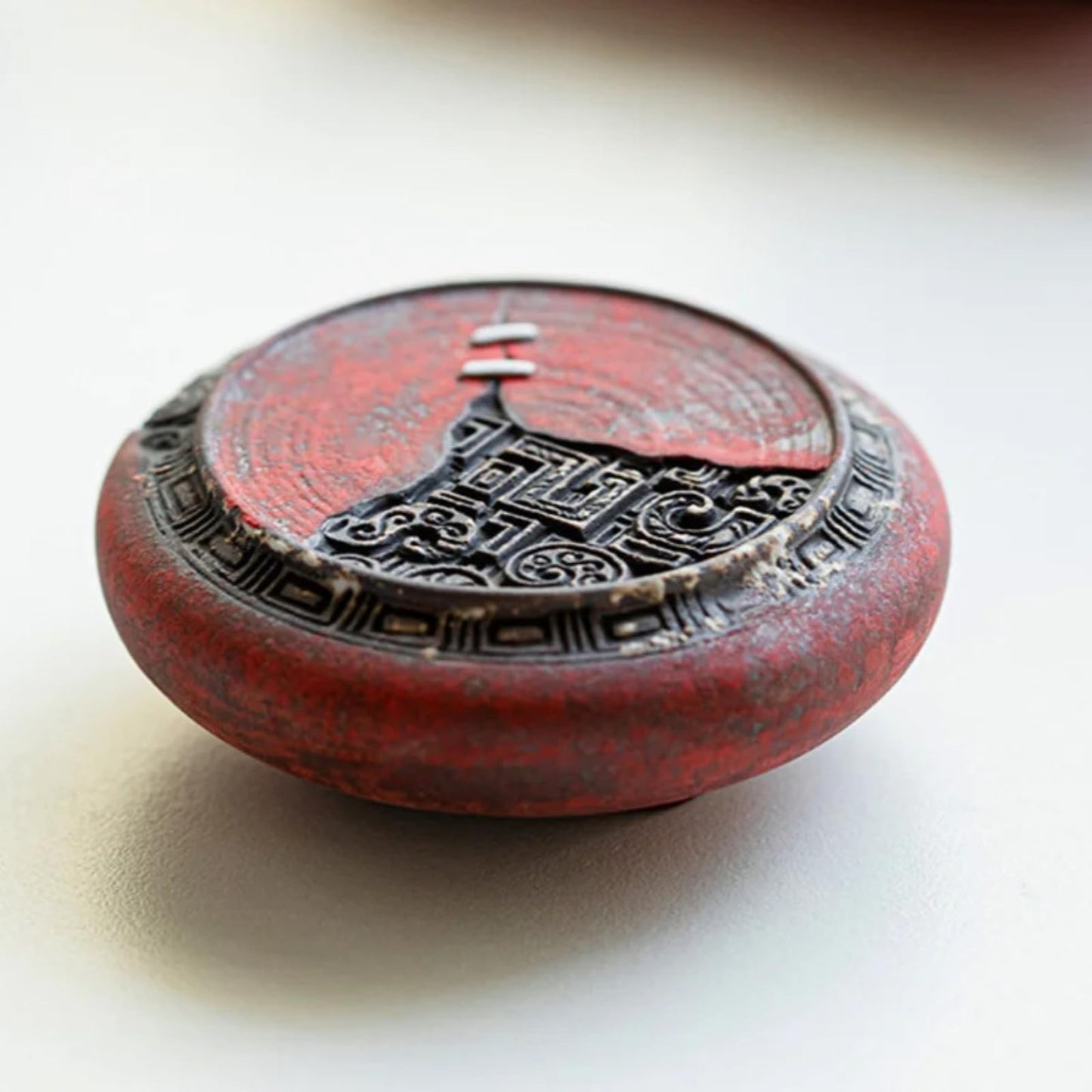 Old Rock Mud Teapot Cover Holder Tea Pet Kung Fu Tea 7.8cm Ceramic Tea Services