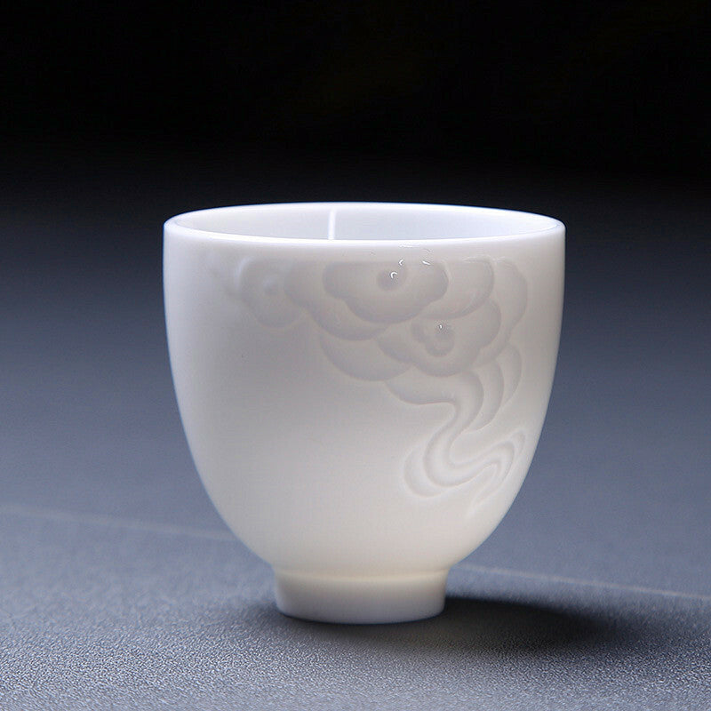 Dehua White China Porcelain Tea Cup Master Cup Of Tea Creative Kungfu Tea Cup