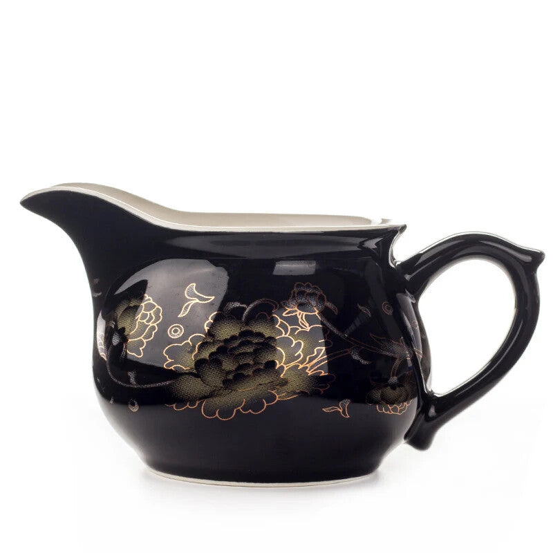 12CM Gongdao Cup Mug Tea Set Golden Dragon Teapot Drankware Justice Cup Teapot