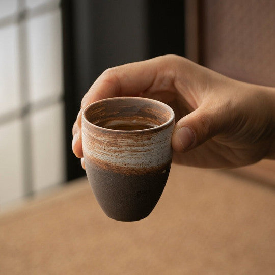 Ceramic Teacup Coarse Pottery Tea Cup Tea Drinkware 100ml