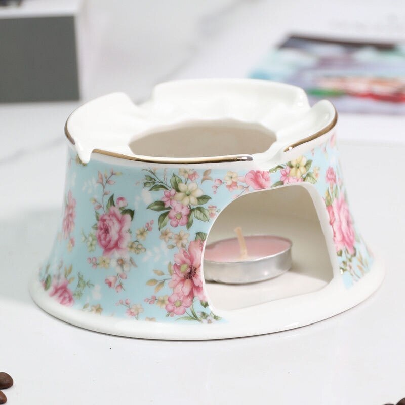 China Teapot 500ML With Heating Base High-Grade Porcelain Tea Warmer Teapot Set