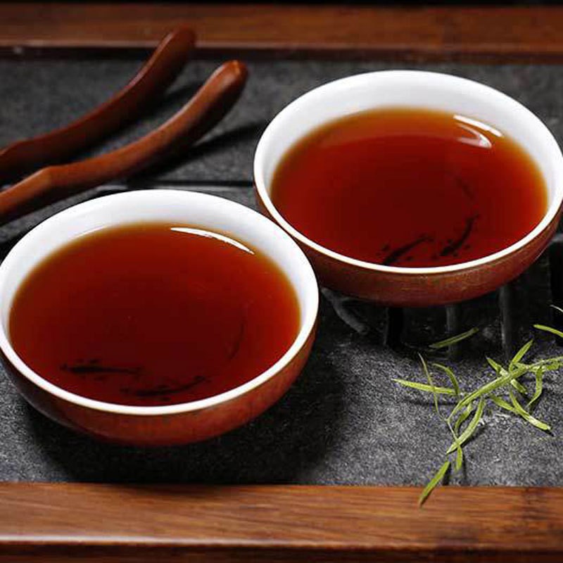 100g Yunnan 2012 Chen Nian Old Tree Pu'er Tea Ripe Tea Cake Qizi Cake Tea