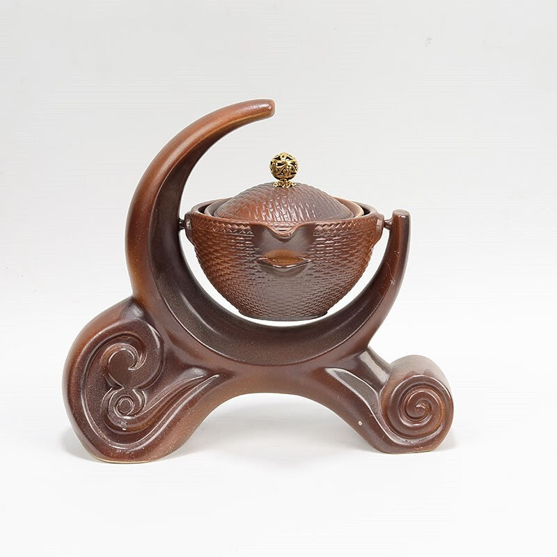 Tea Set Lazy Man Ceramic Teapot Semi Automatic Tea Making Kung Fu Tea Ceremony