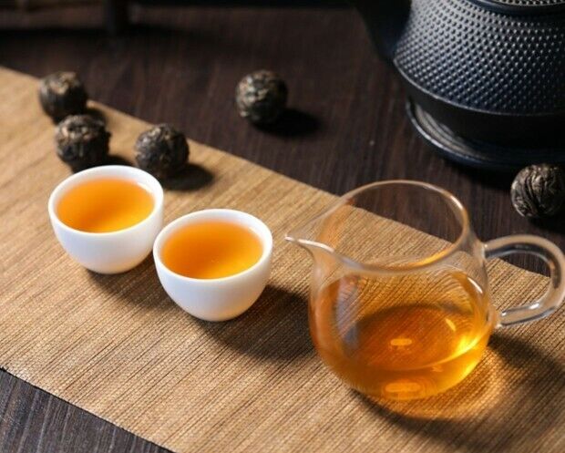 Handmade Pearl YiWu puerh Tea Mini Raw Pu'er Tea Uncooked Pu'er Tea-