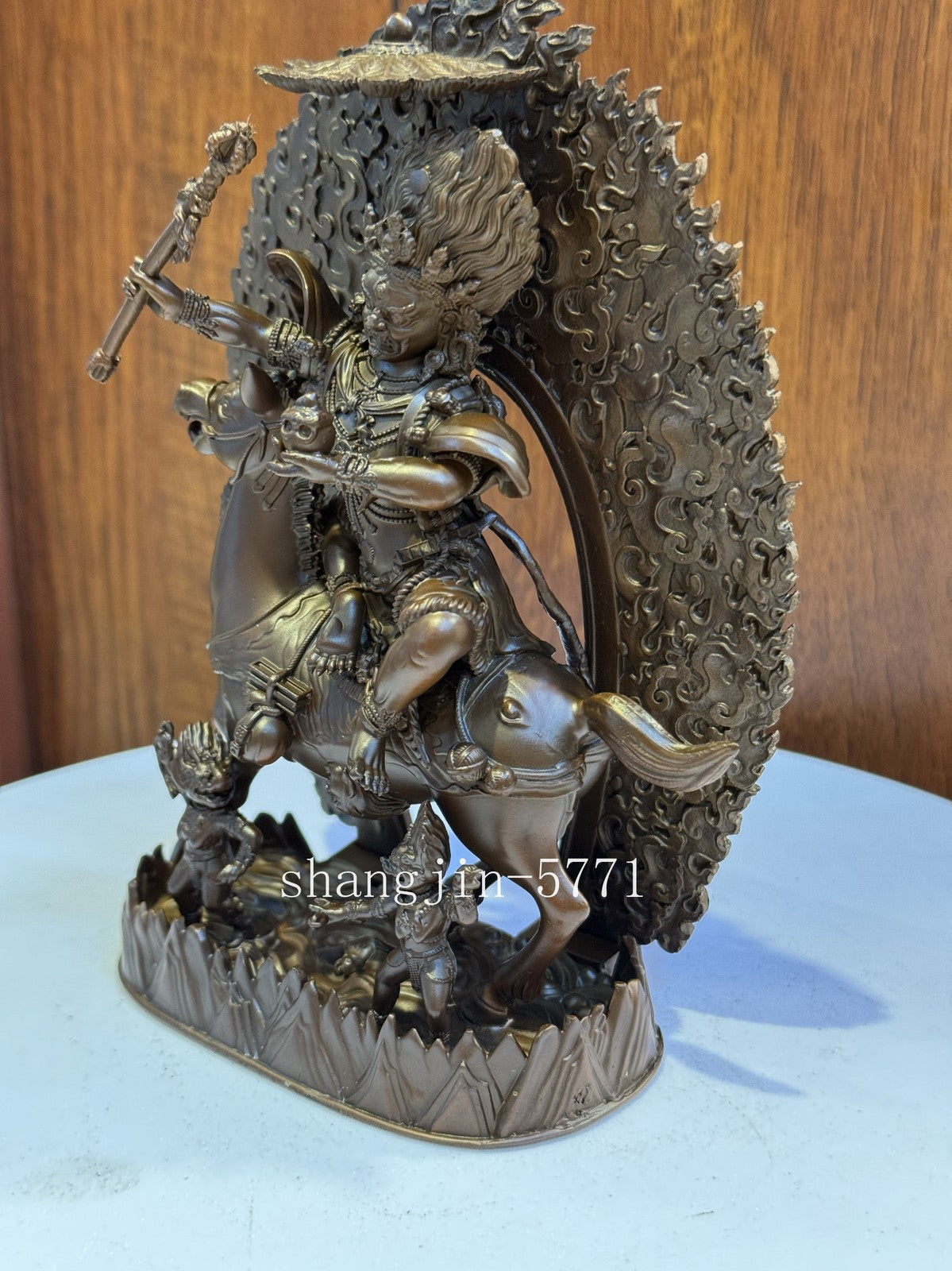 15CM Copper Statue Palden Lhamo Blessing Buddha