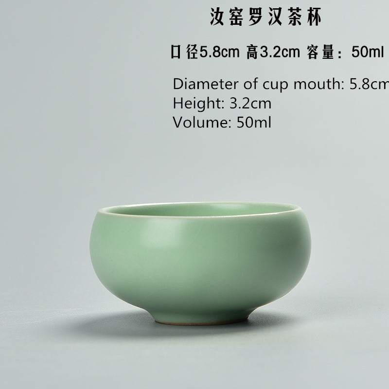 tea cup ruyao craft ceramic porcelain cup of tea chinese kung fu tea set cups