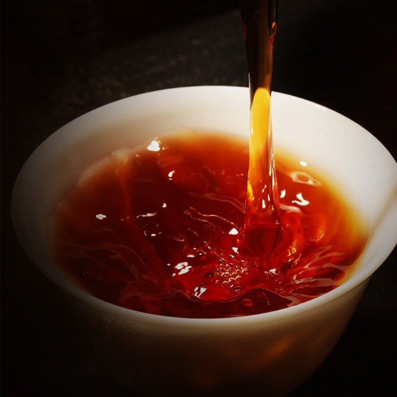 357g Yunnan Menghai Classic 7572 Mellow Aroma 2021 Pu'er Tea Ripe Tea Cake