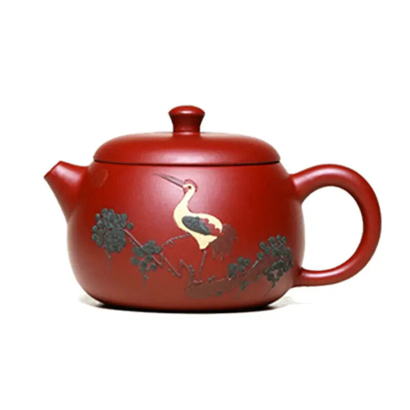 Yixing Purple Clay Teapot Raw Ore Crane Teaware Oolong Tea Set pot Filter Kettle