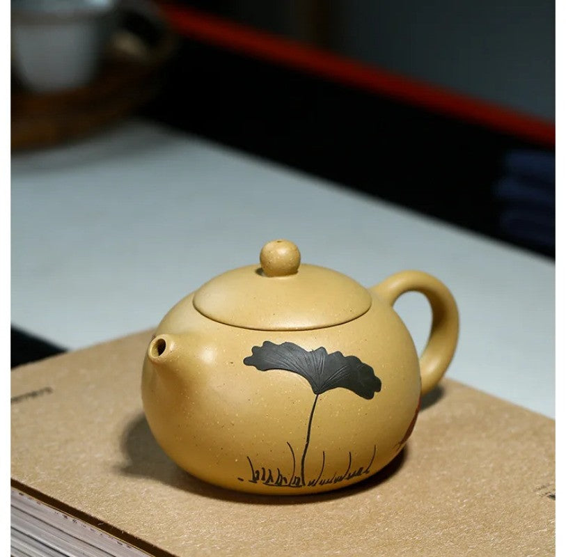 200ML Yixing Classic Tea Pot Purple Clay Xi Shi Teapots Handmade Tea Set