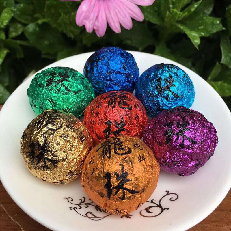 168g Holiday Gift Tea Big Tree Puerh Tea Raw Tea Colorful Dragon Pearl Tea