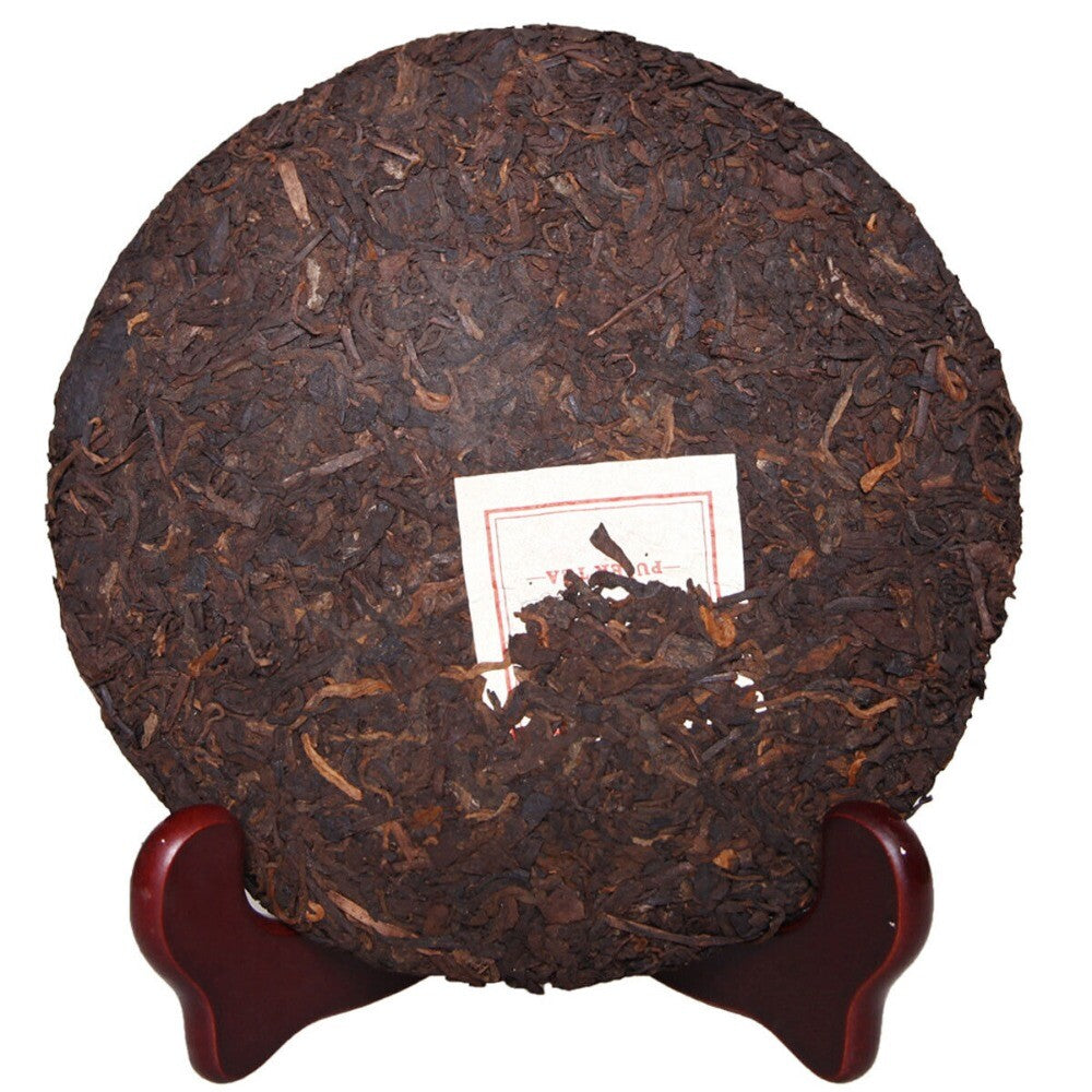 357g Yunnan High Mountain Ripe Pu-erh Tea Cake | Premium Big Tree Cooked Puerh