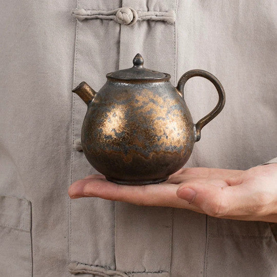 Bronze Ceramic Teapots Pottery Tea Pot