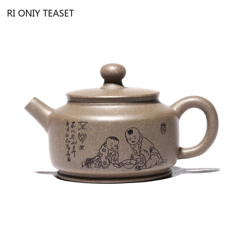 170ml Chinese Purple Clay Teapot Handmade Kettle Kung Fu Tea Set Tea Ceremony