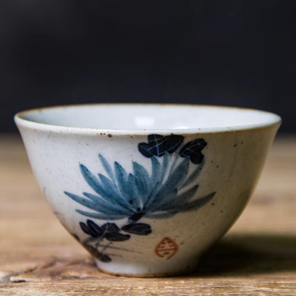 Ceramic Tea Cup, Chinese Handmade Retro Tea Cup, Kung Fu Tea Set, Master Cup