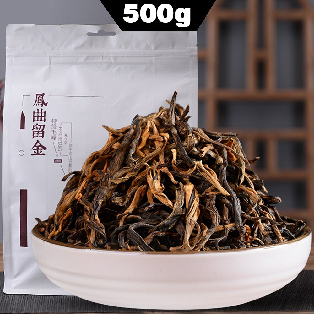 500g Chinese Tea Black Tea FengHetang Dian Hong Yunnan Dianhong Maofeng Tea