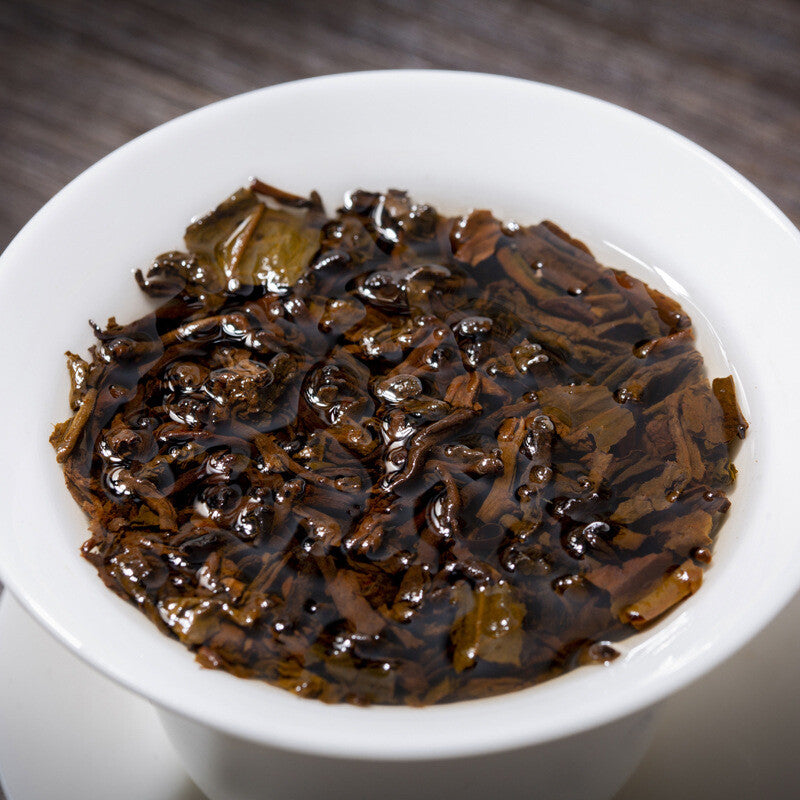 357g Iceland Wuzhai Puerh Tea Ripe Tea Cake Spring Tea Fermentation 12.59OZ
