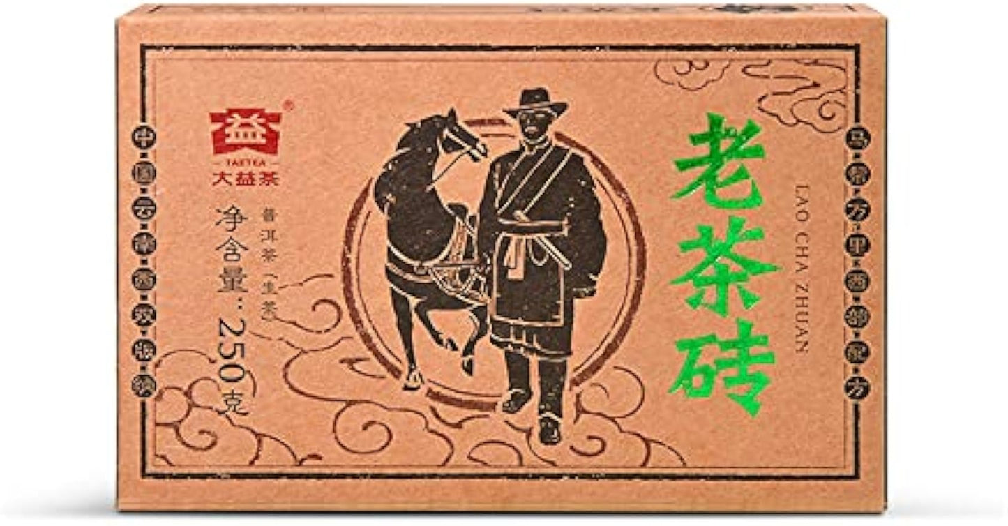 2018 Year TAETEA Lao Cha Zhuang Puer Pu-erh Tea Old Aged Brick Tea Raw 250g