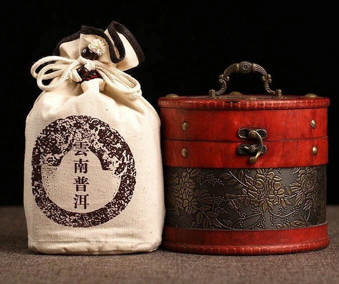 500g Gold bud GongTing Puerh tea bulk pu'erh Ripe tea Old trees old leaves tea