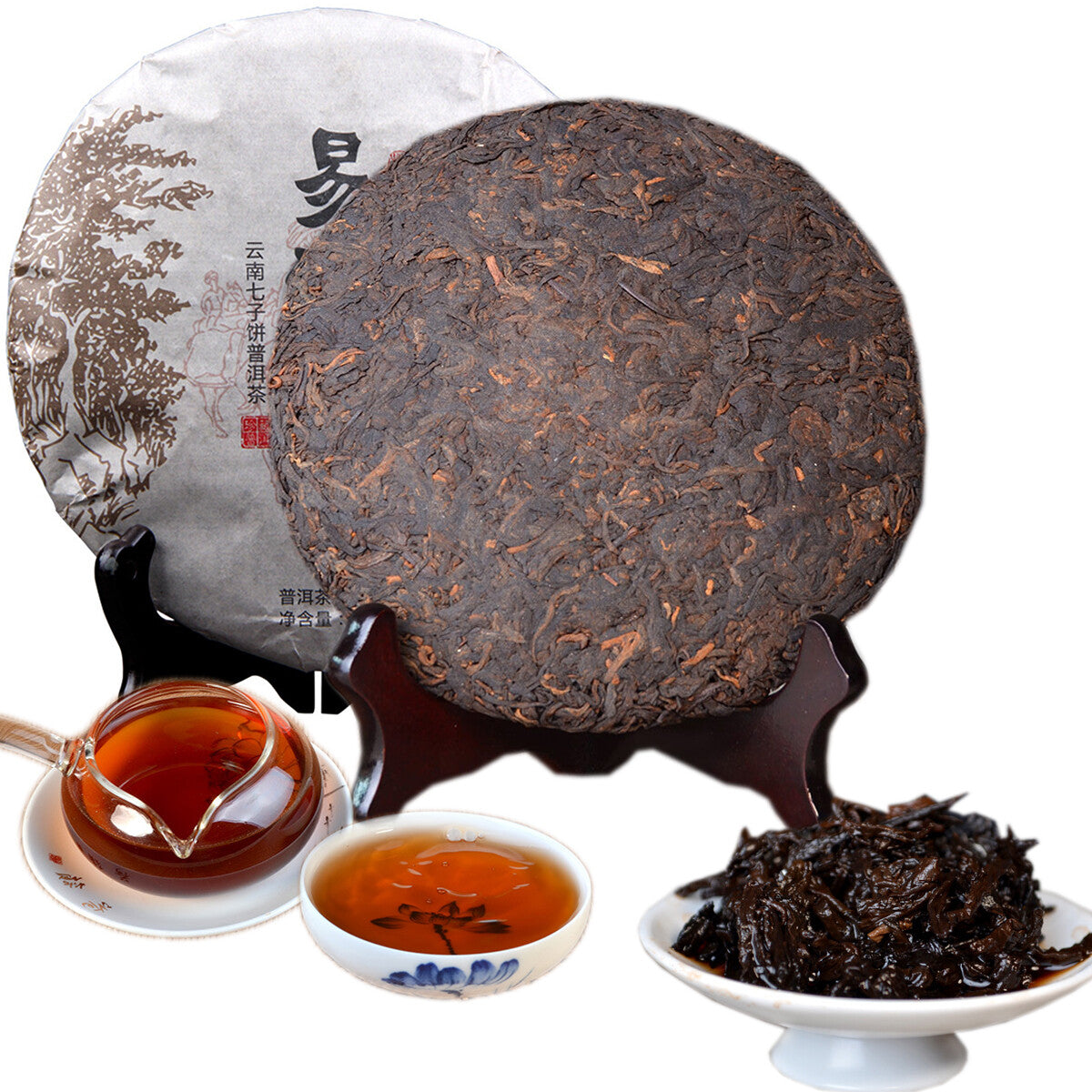 High Quality Cooked Tea Cake Chinese Yunnan Ripe Pu-erh for Collection 357g