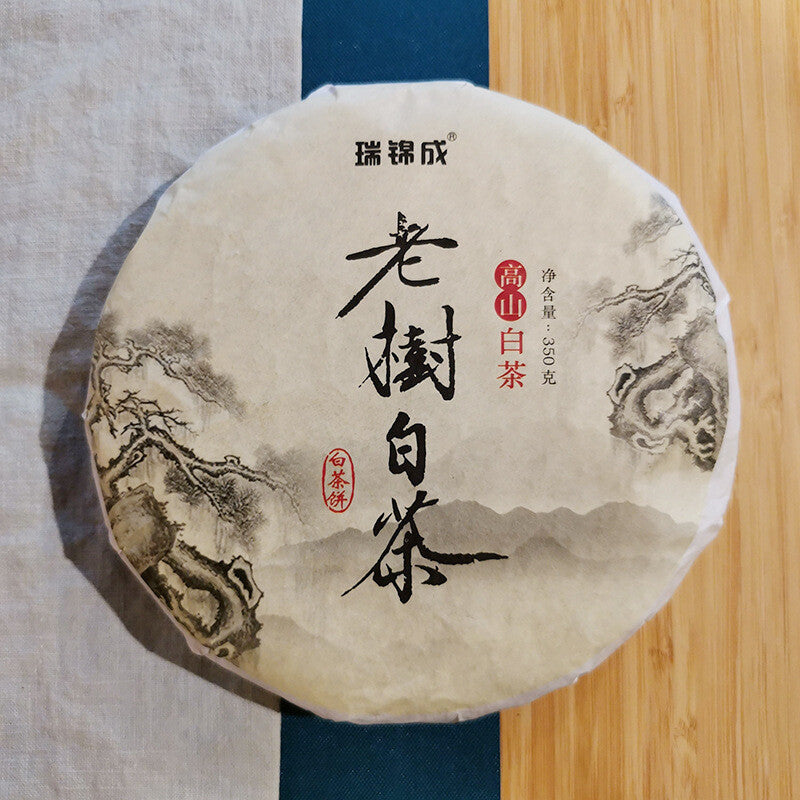 Fujian Laoshu White Tea Cake Gaoshan Shoumei Compressed tea 350g White Tea