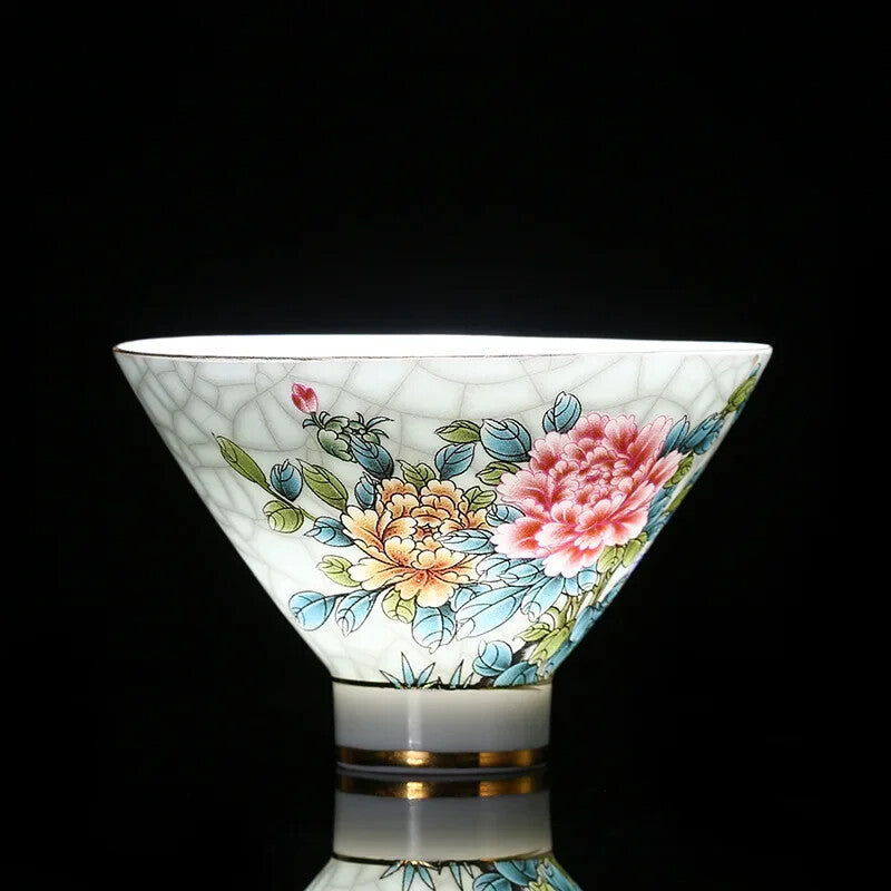 Jingdezhen Ceramic Teacup Hand Painted Phnom Penh Tea Cup Handmade Tea Set