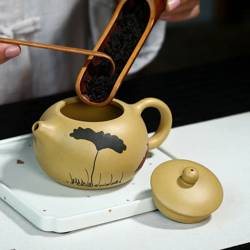 Yixing Tea Pot Purple Clay Xi Shi Teapots Handmade Tea Set
