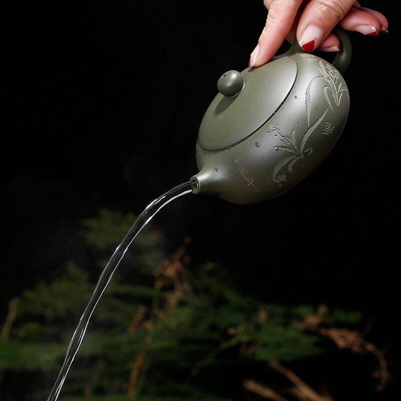 180ml Yixing Purply Clay Teapot Chinese Kung Fu Tea Set Kettle Tea Ceremony