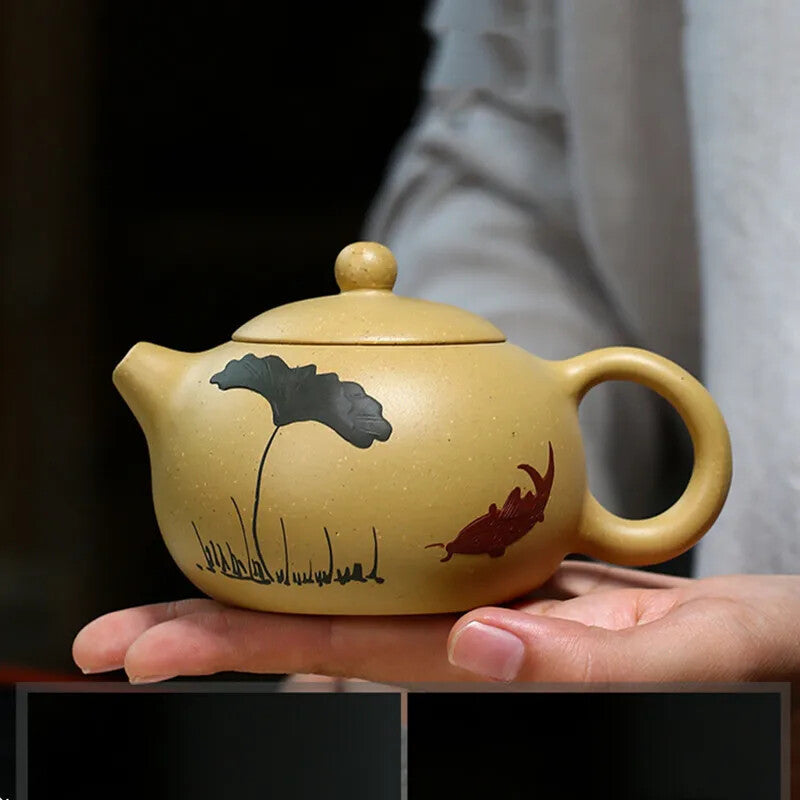 Yixing Tea Pot Purple Clay Xi Shi Teapots Handmade Tea Set