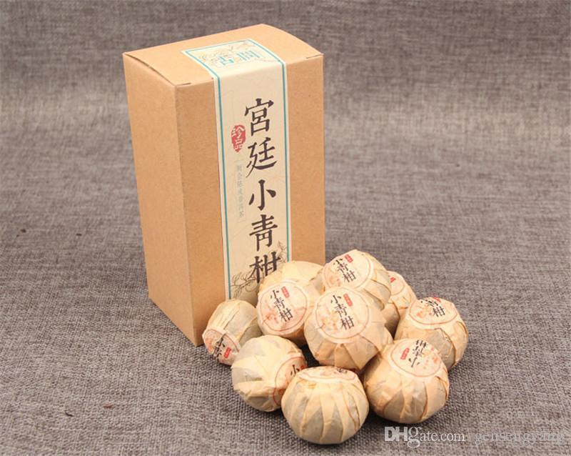 Organic Ripe Pu-erh Tea Boxed Black Tea 100g/3.52oz Small Green Citrus Puer Tea