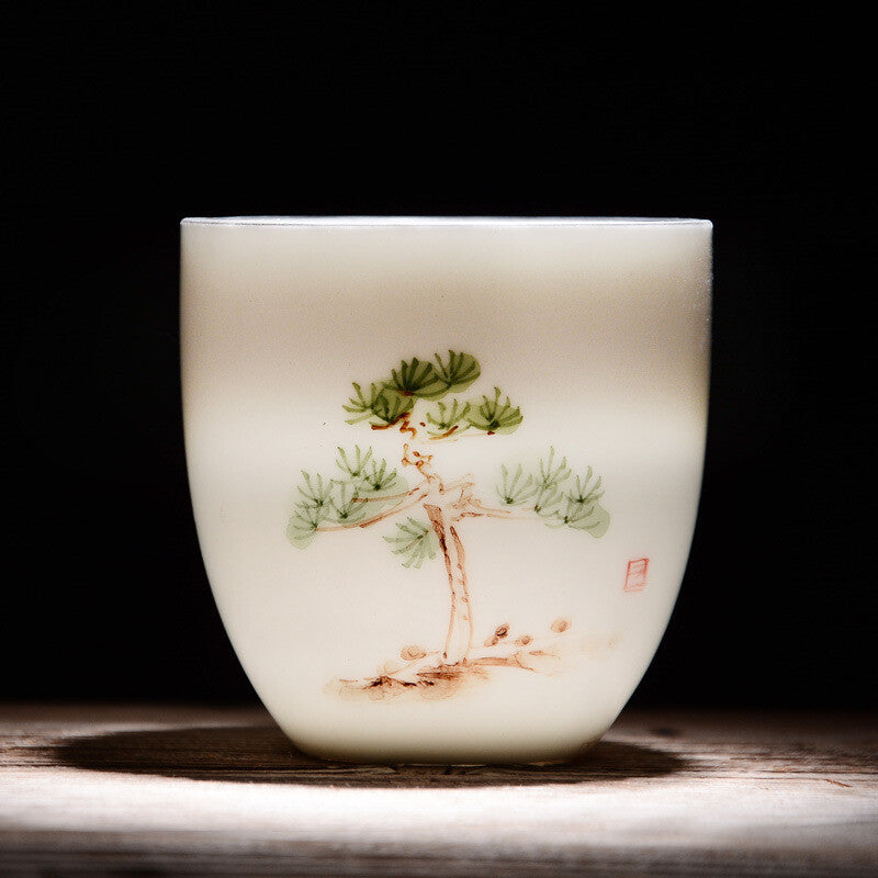 6 Pcs/lot Teacups Drinkware Chinese Kung Fu Tea Cup Ceramic Porcelain Tea Set