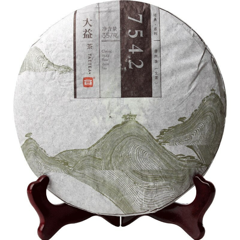 2014 Dayi 7542 Shen Puer Tea Batch 1401 TAETEA Raw Pu-erh Tea 357g