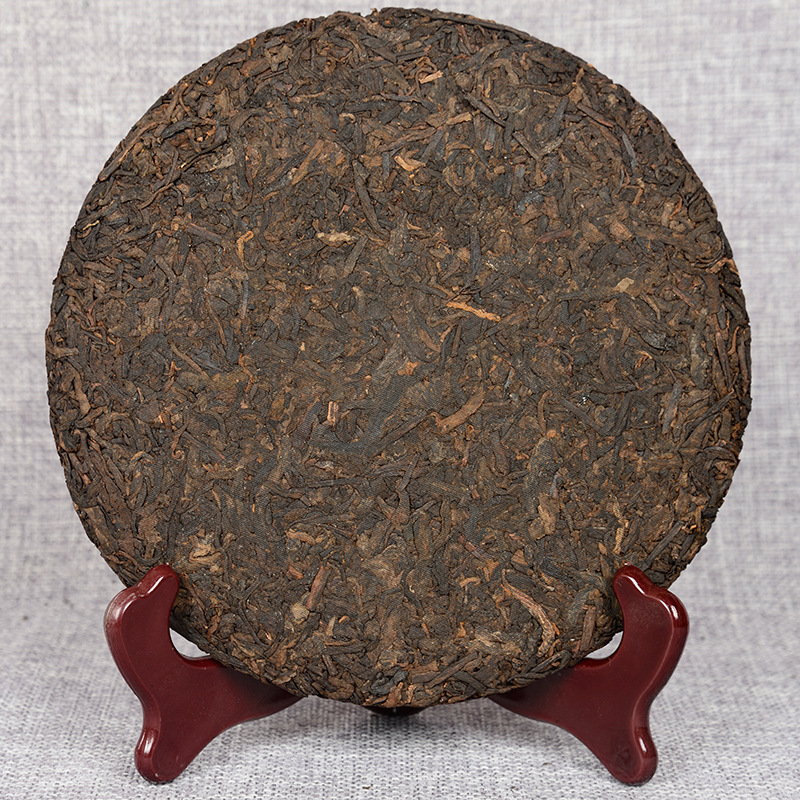 Ripe Pu'er Tea Tea Deep Mountain Wild Rhyme Ripe Seven Cakes Tea 357g/12.59oz