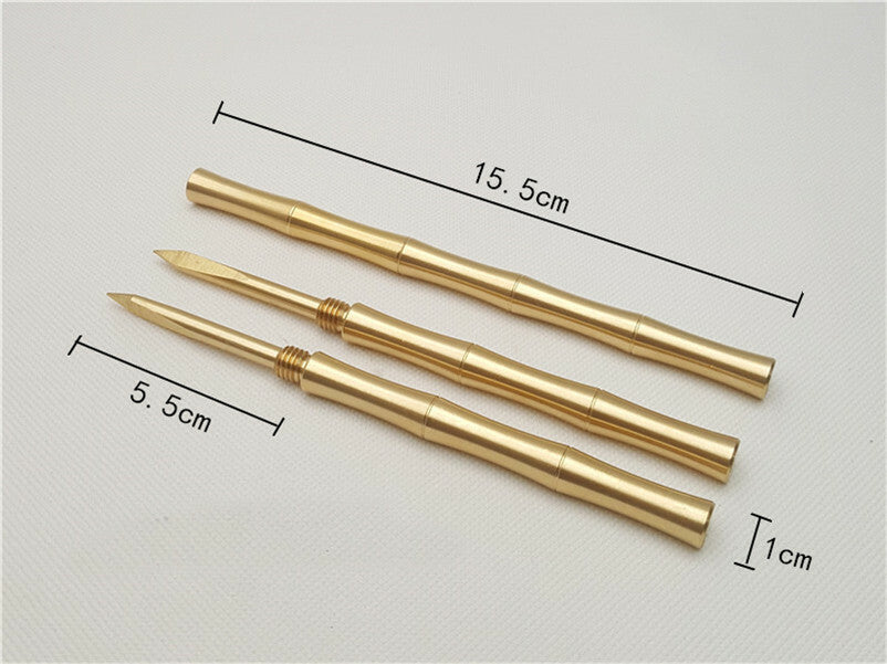 Tea Knife Pu Erh Tea Needle Puer Copper Tea Set Box Accessorie Tool Home Supply