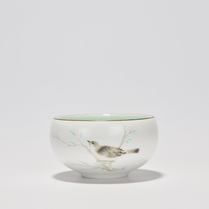 1pc handpainted tea cup LuoHan cup of tea 95ml master cup Chinese kungfu teacup