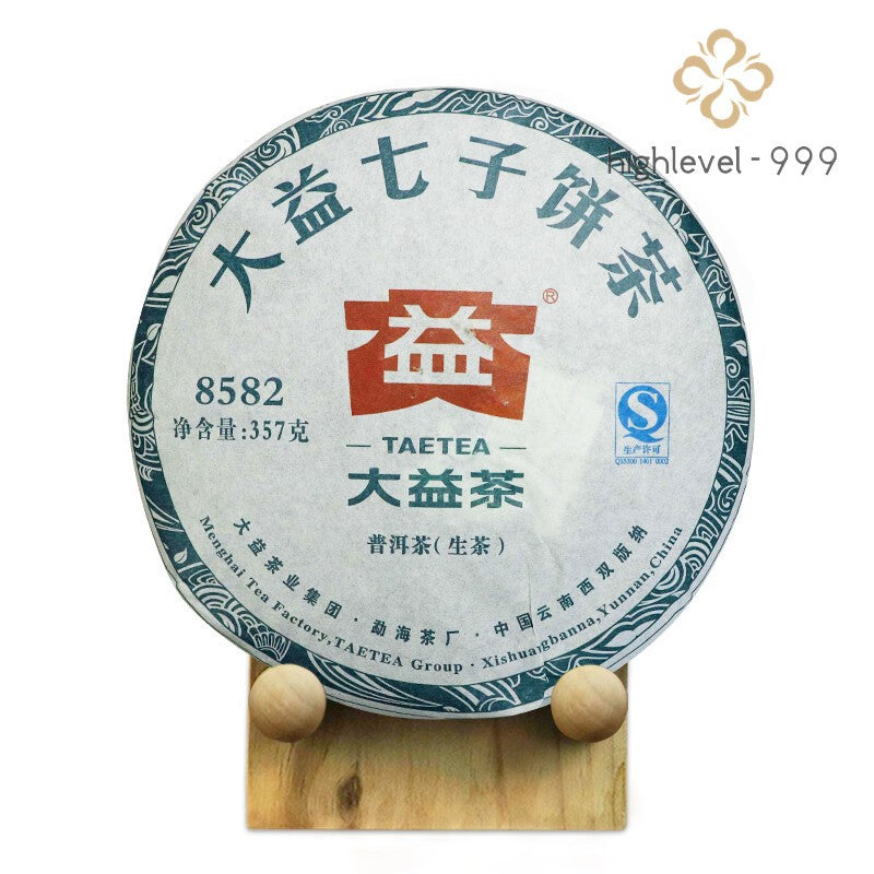 2016 TAETEA 8582 Menghai Dayi Puerh Raw Puer Tea Green Sheng Pu'er Tea Cake 357g