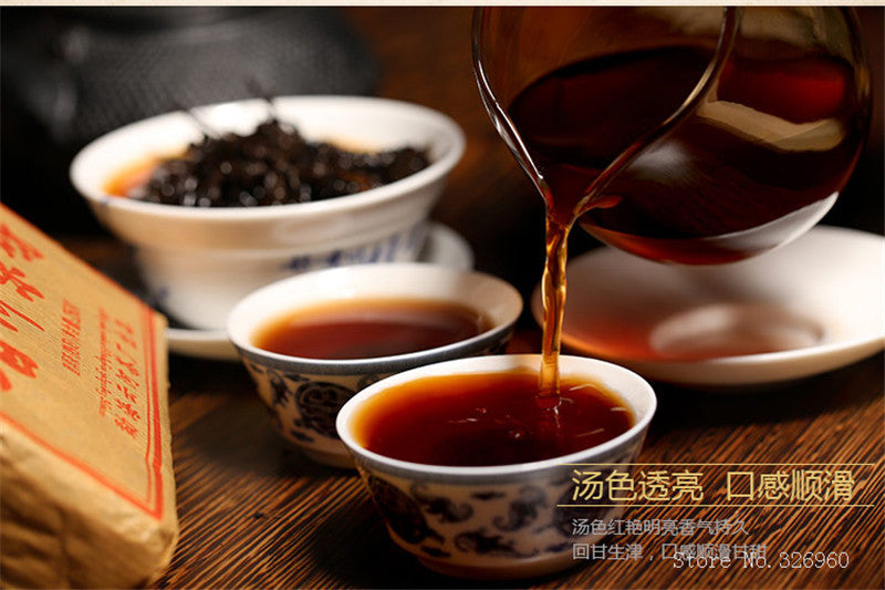100g Pu'er Tea Brick Made In CN Ripe Pu er Tea Older Puer Tea Ancestor Antique
