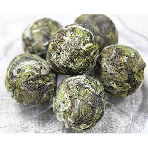 Mini pearl bai mu dan white cake,China white tea balls,china Pai Mu Tan tee
