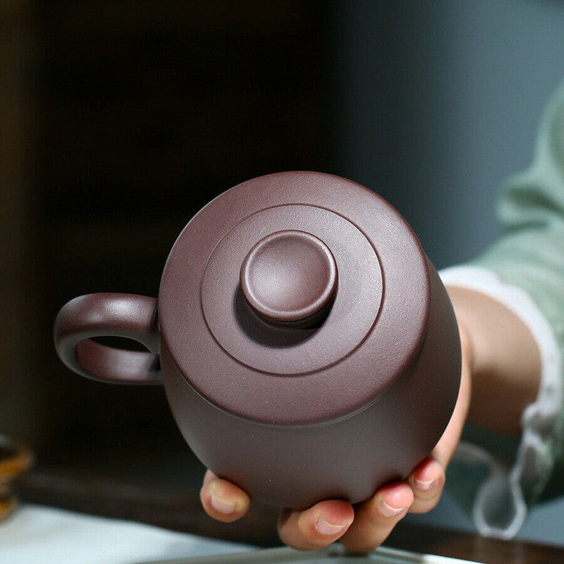 China Yixing Zisha Tea Cup Handmand Carved Purply Clay Tea Mug Tea Infusers Cup