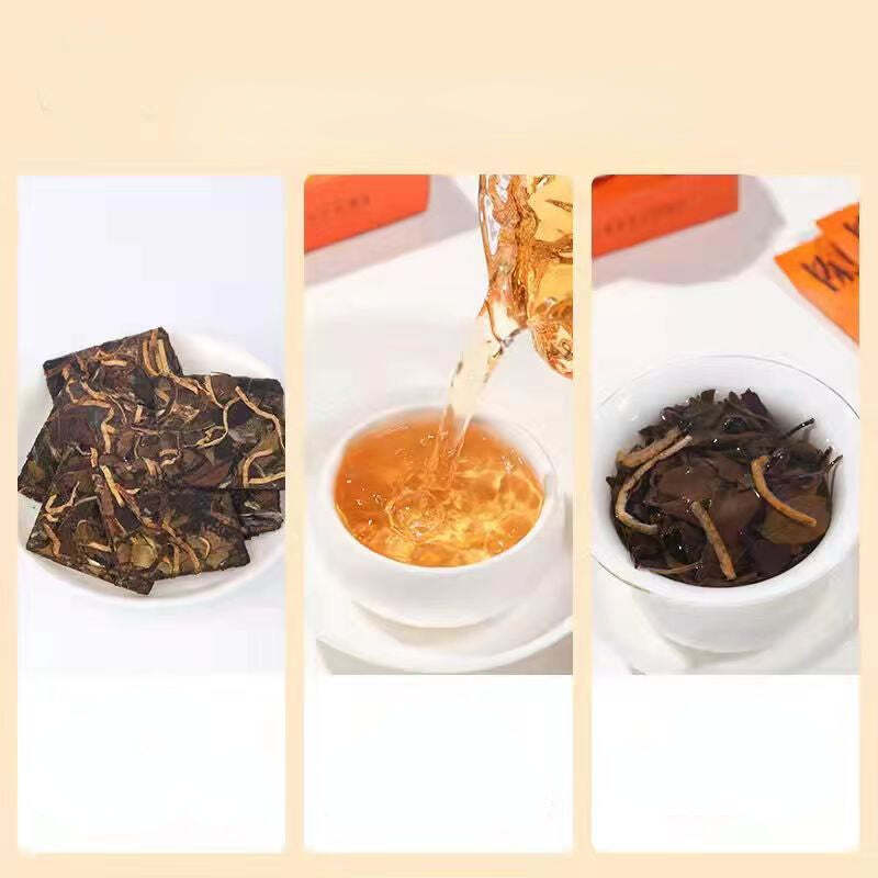 250g Fuding White Tea Tangerine Peel White Tea Portable Mini Tea Brick Benefits