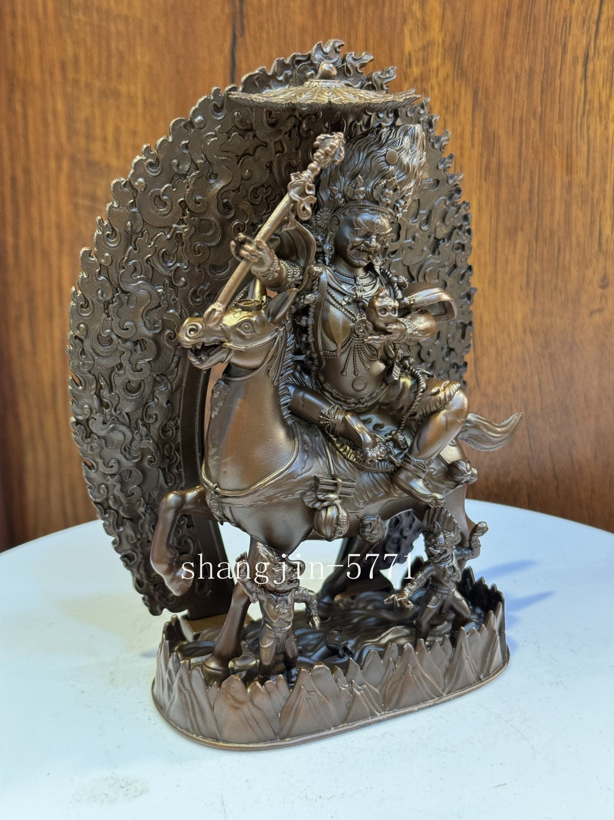 15CM Copper Statue Palden Lhamo Blessing Buddha