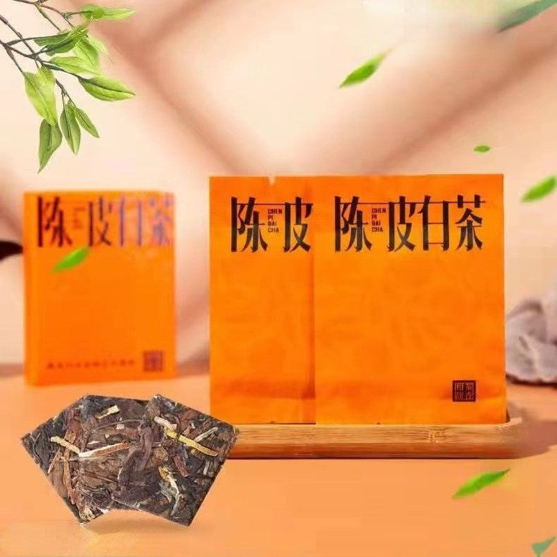 250g Fuding White Tea Tangerine Peel White Tea Portable Mini Tea Brick Benefits