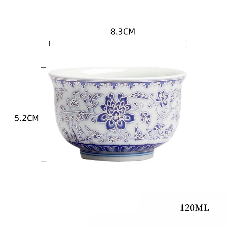 Entangled Lotus Household Tea Cup Handmade Tea Bowl Smelling Cup Teaset
