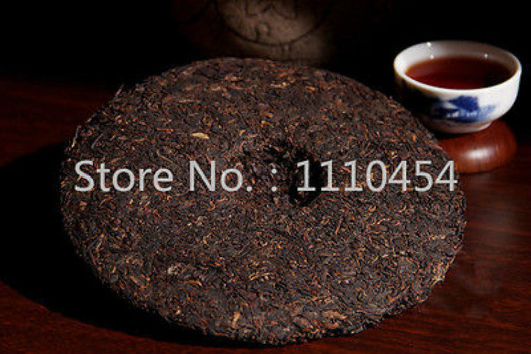 357g 1980s Yunnan Dayi Ripe Puer Tea Puerh Tea Cake Ancient Pu-erh Tea Black Tea