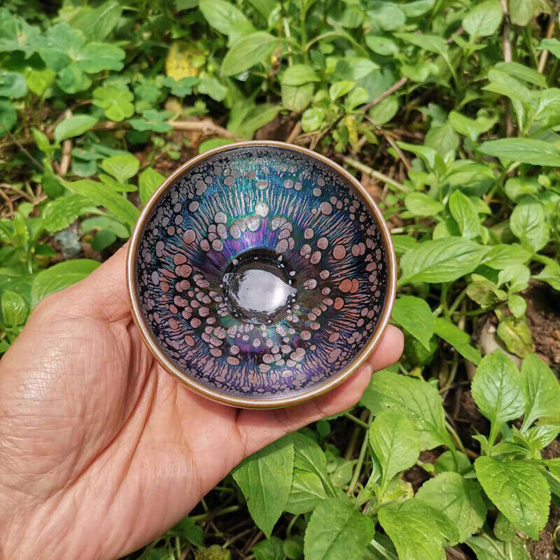 Tea Ware Tea Cup Jianzhan Chinese Tea Bowl Tenmokus Tea Cup With Colorful Glaze