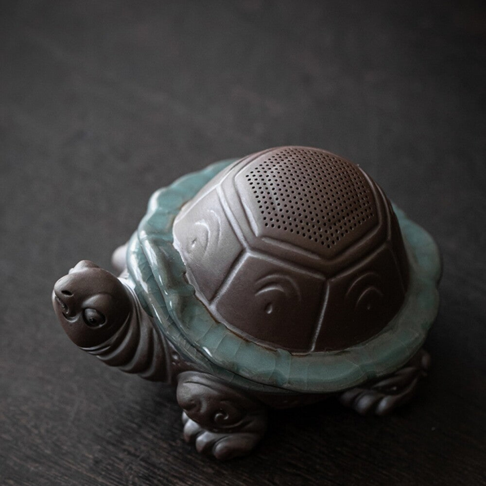 Creative Tea Pet Turtle Filter Net Statue Multi Functional Tea Tool Porcelain