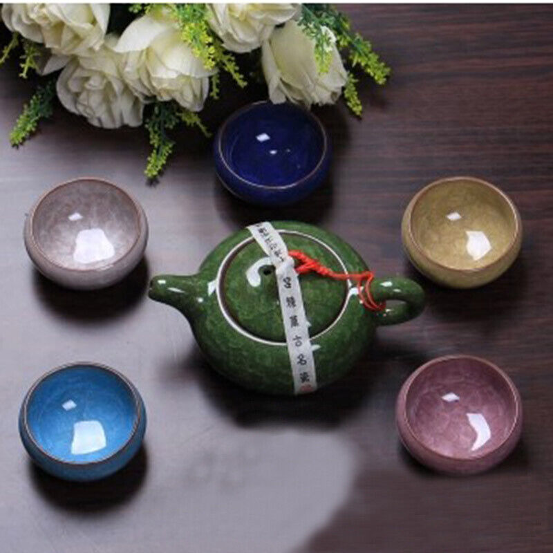 Ceramic Tea Set Drinkware Dehua Colorful Cup Chinese Kung Fu Tea Cup Tea Pot Set