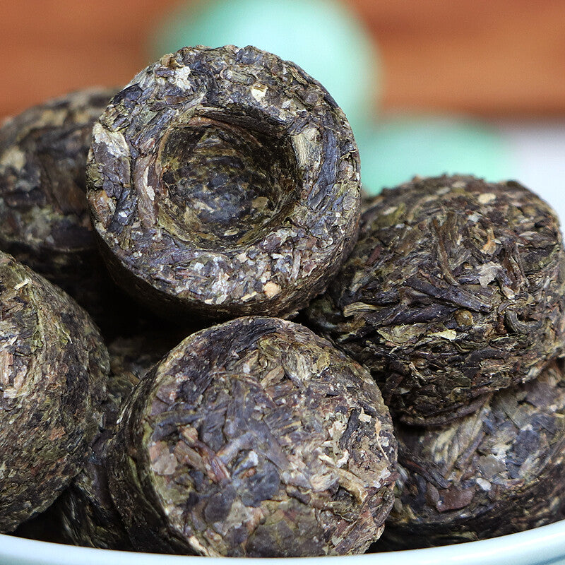 Pu Erh Tuocha Lotus Leaf Flavored Mini Fitness Shen Puer Pu'er Tea 500g Raw